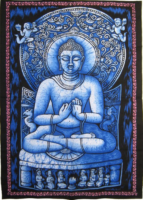 Панно "Будда" (голубое, 77 х 109 см)
