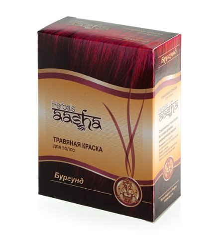 Травяная краска для волос Herbals AASHA (Бургунд)