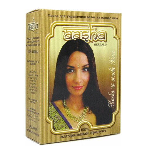 Маска для укрепления волос на основе хны Herbals AASHA