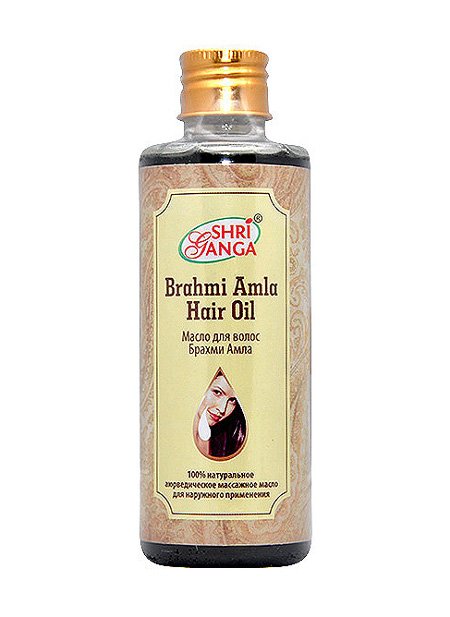Масло для волос Брахми Амла (Brahmi Amla Hair Oil). 