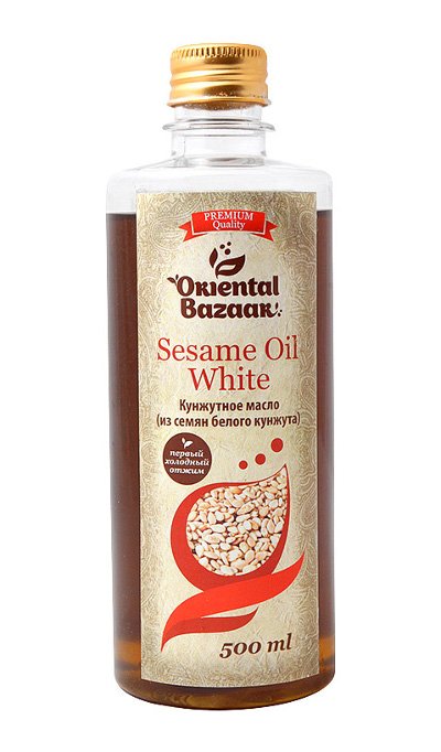 Кунжутное масло (из семян белого кунжута) / Sesame Oil White (500 мл)