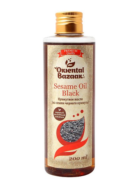 Кунжутное масло (из семян черного кунжута) / Sesame Oil Black (200 мл). 