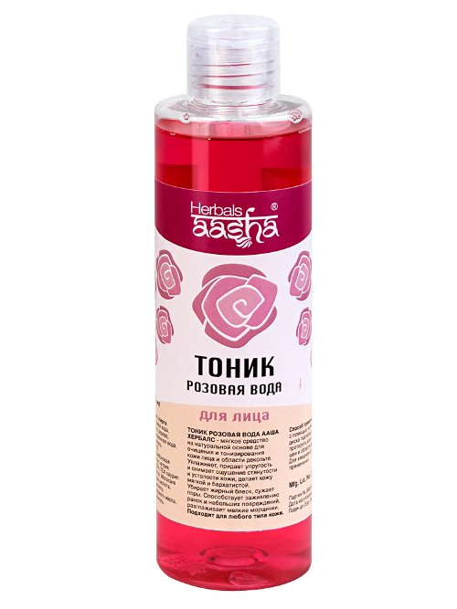 Купить Тоник Розовая вода Herbals AASHA (200 мл) (уценка) в интернет-магазине Ариаварта