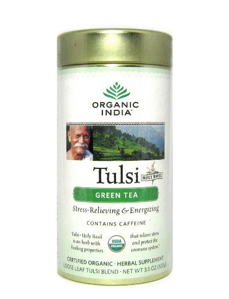 Чайный напиток базиликовый с зеленым чаем Tulsi Green Tea (100 г)