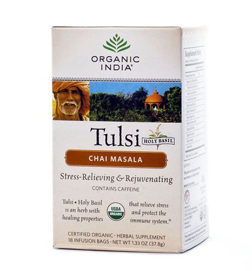 Чайный напиток базиликовый со специями Tulsi Chai Masala (18 пак.)