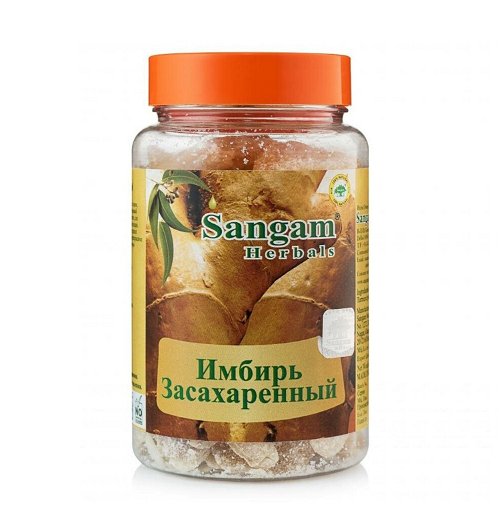 Имбирь засахаренный Sangam Herbals, 50 г