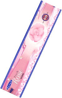 Благовоние Fresh Rose Incense, 20 палочек по 20,5 см