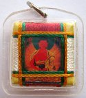 Тибетский защитный амулет с Буддой Амитабхой, 3 x 3 см