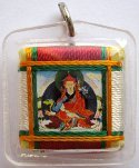 Тибетский защитный амулет с Падмасамбхавой, 3 x 3 см. (discounted)