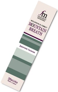 Благовоние Mountain Breath (Дыхание горы), 20 палочек по 9 см