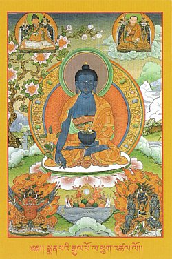 Открытка Будда Медицины (Манла) (10 х 15 см), 10 х 15 см