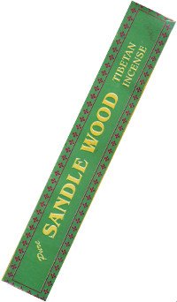 Благовоние Pure Sandle Wood Tibetan Incense (желтая надпись), 40 палочек по 19 см