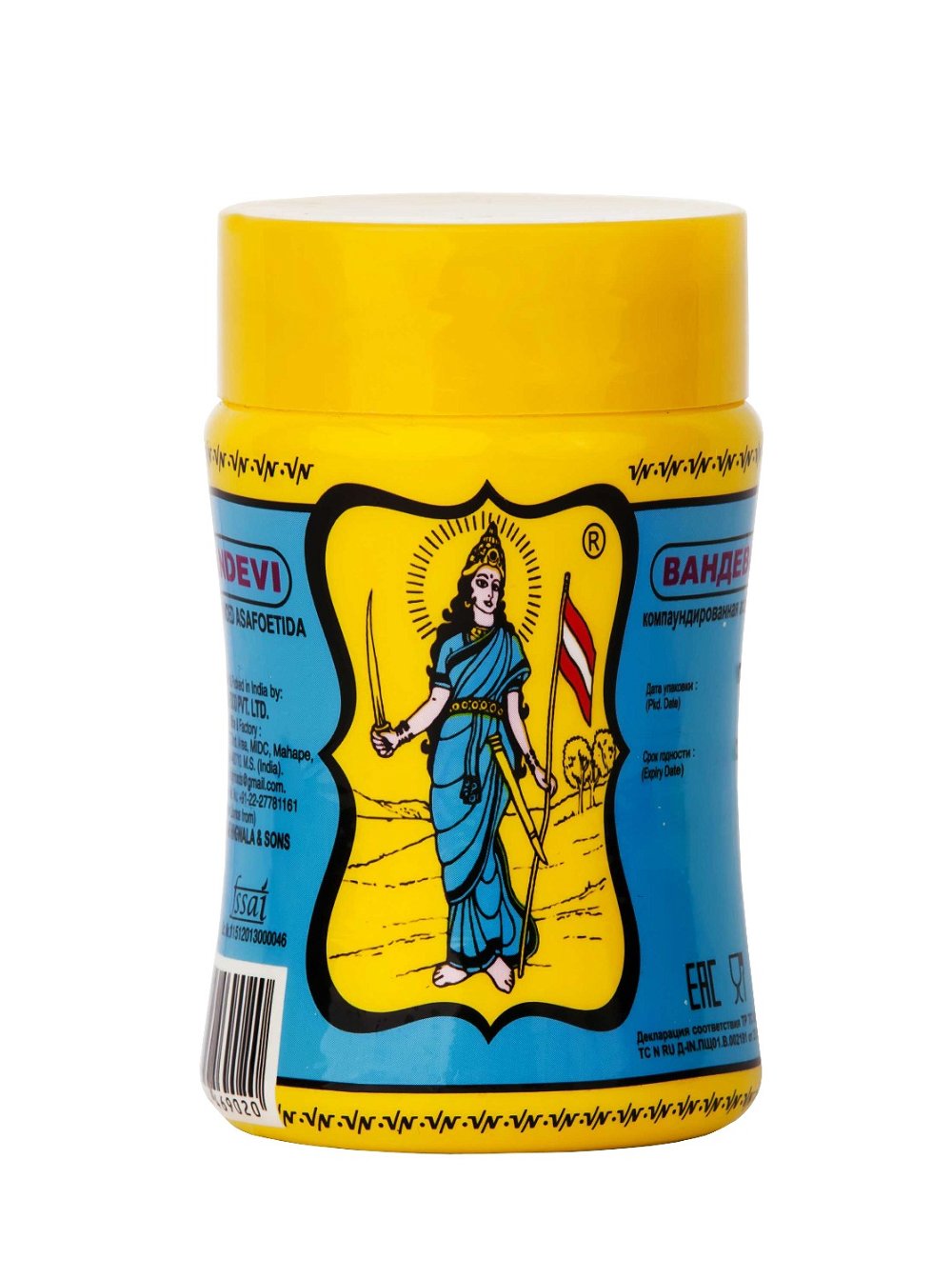Асафетида компаундированная Vandevi Powder Yellow (100 г), желтая, 100 г