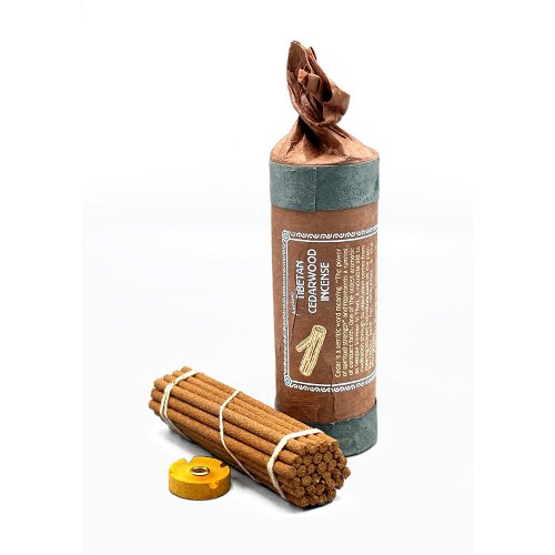 Благовоние Tibetan Cedarwood Incense / кедр, 30 палочек по 13 см