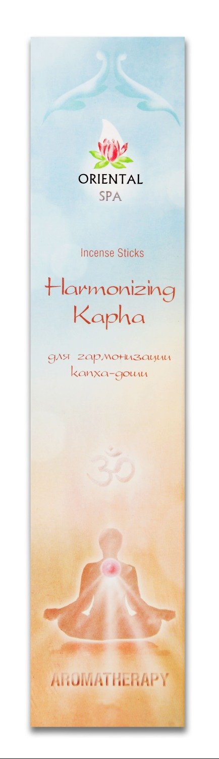 Благовоние Harmonizing Kapha (Для гармонизации капха-доши), 12 палочек по 20,5 см, 12, Для гармонизации капха-доши