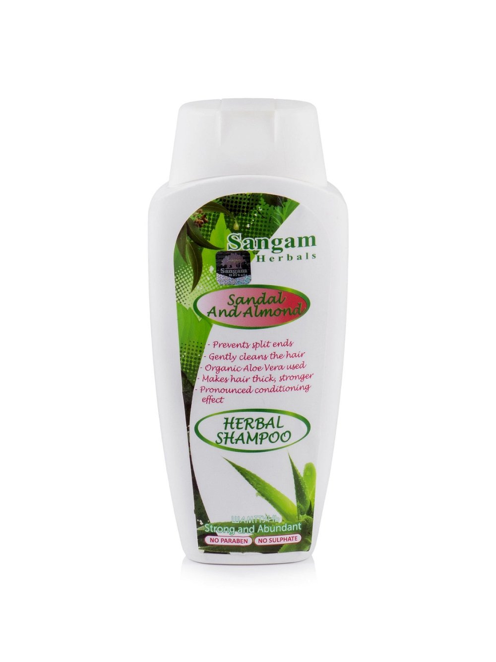 Шампунь для волос Sangam Herbals (Sandal and Almond), Сандал и Миндаль