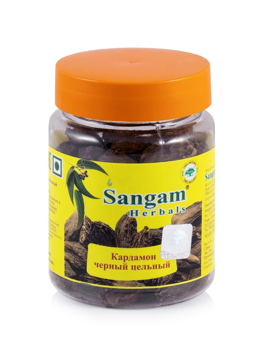 Купить Кардамон черный цельный Sangam Herbals (50 г) в интернет-магазине #store#