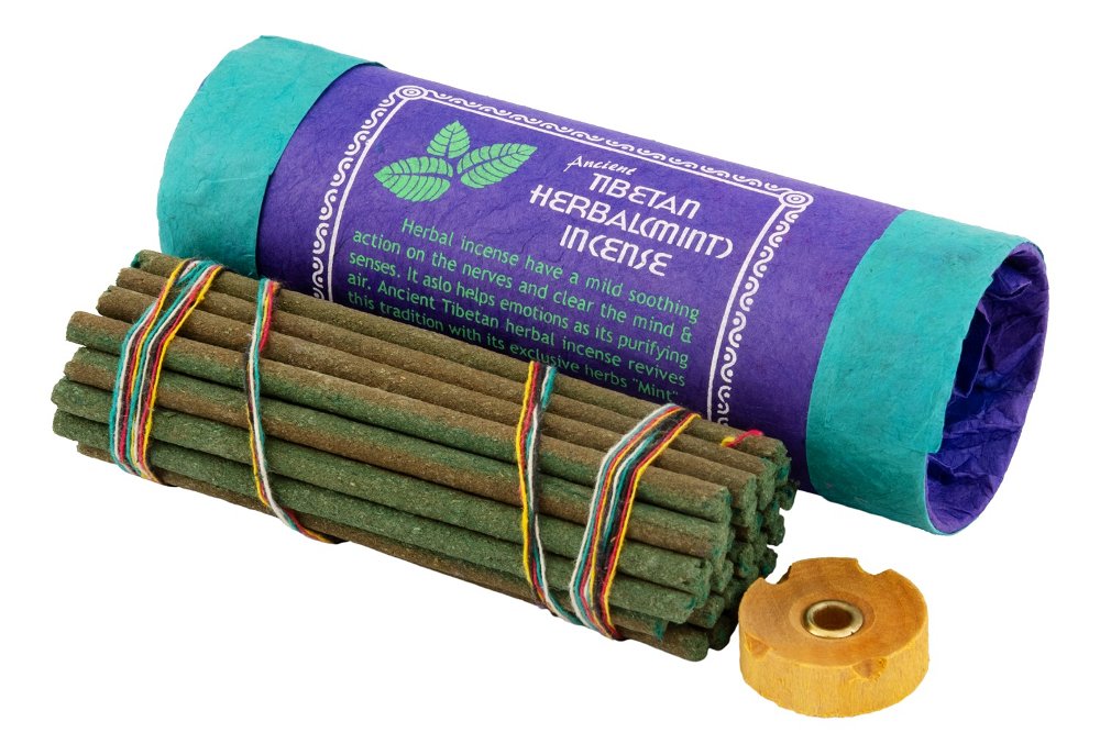 Благовоние Tibetan Herbal Mint Incense / мята, 30 палочек по 11,5 см, 30, Мята