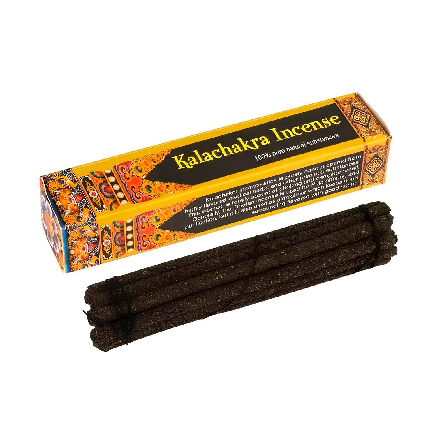 Благовоние Kalachakra Incense (Калачакра), 15 палочек по 9,5 см. 