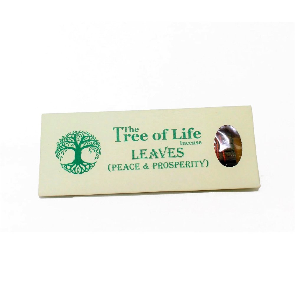 Благовоние The Tree of Life Incense Leaves (Peace and Prosperity), базилик, 30 палочек по 10,5 см, 30, Leaves (базилик)