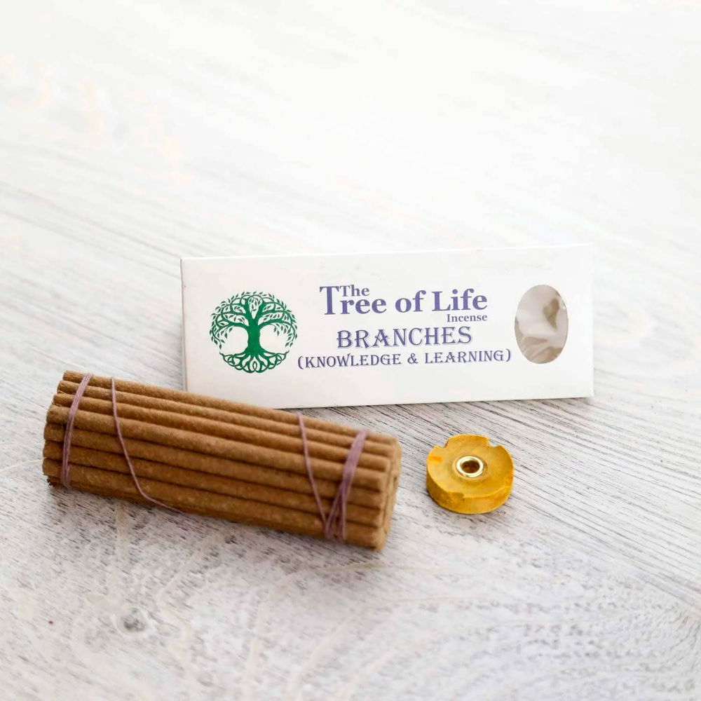 Благовоние The Tree of Life Incense Branches (Knowledge and Learning), ладан, 30 палочек по 10,5 см, 30, Branches (ладан)