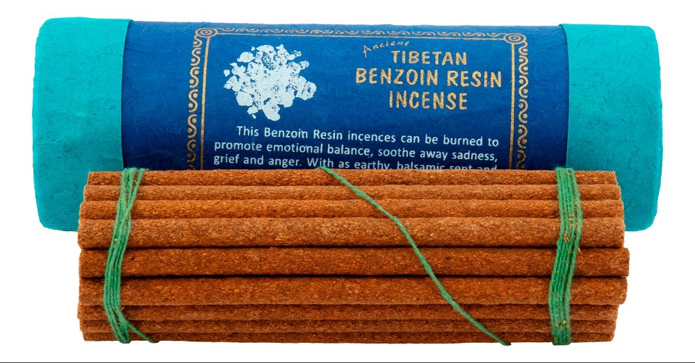 Благовоние Tibetan Benzoin Resin Incence / бензойная смола, 30 палочек по 10,5 см, 30, Бензойная смола