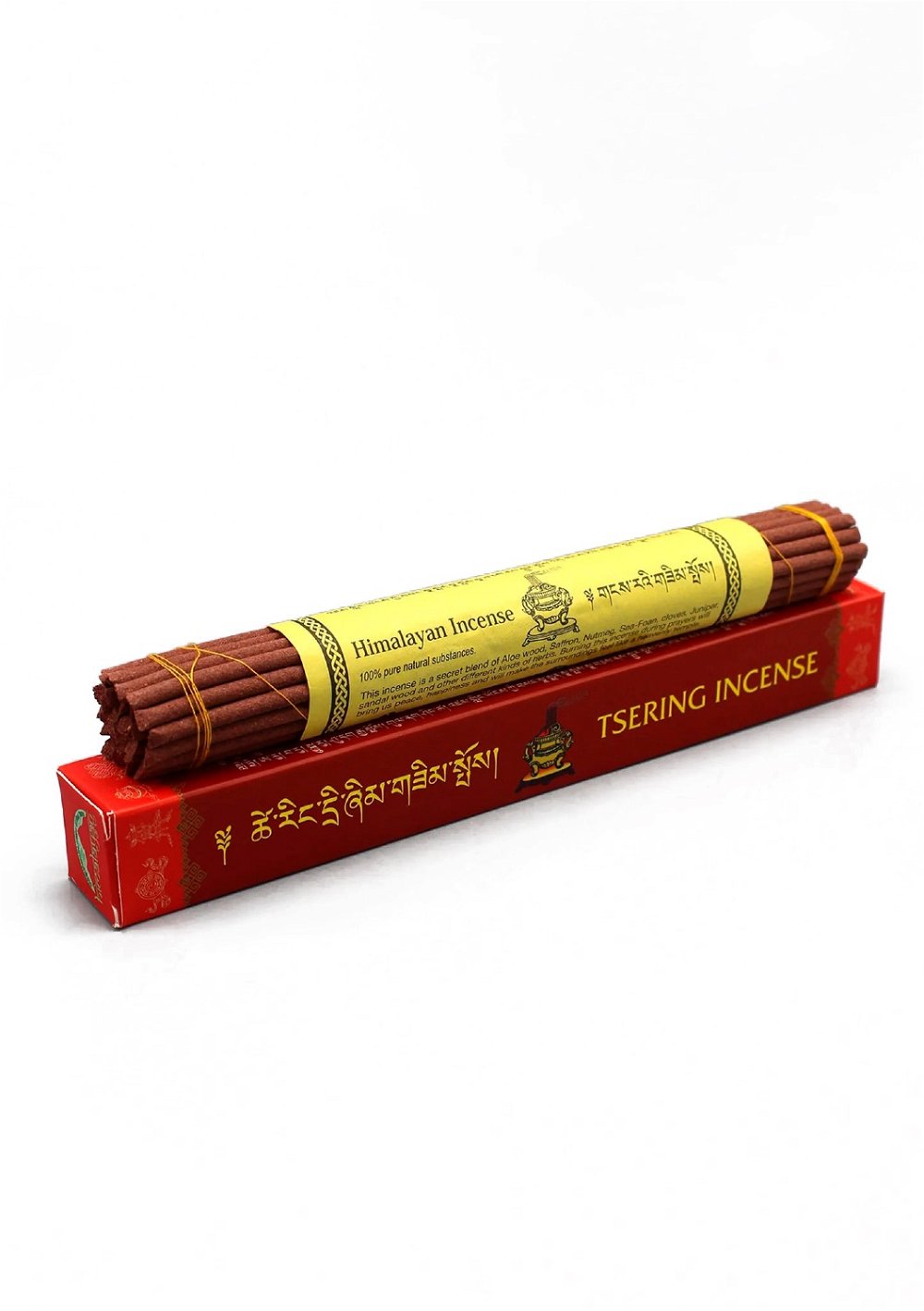 Благовоние Tsering Incense (Церингма), красная упаковка, 30 палочек по 21,5 см, 30, Tsering, красная упаковка, 