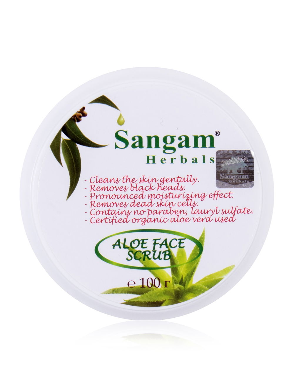 Скраб для лица Sangam Herbals Aloe Vera (Orange Blossom)