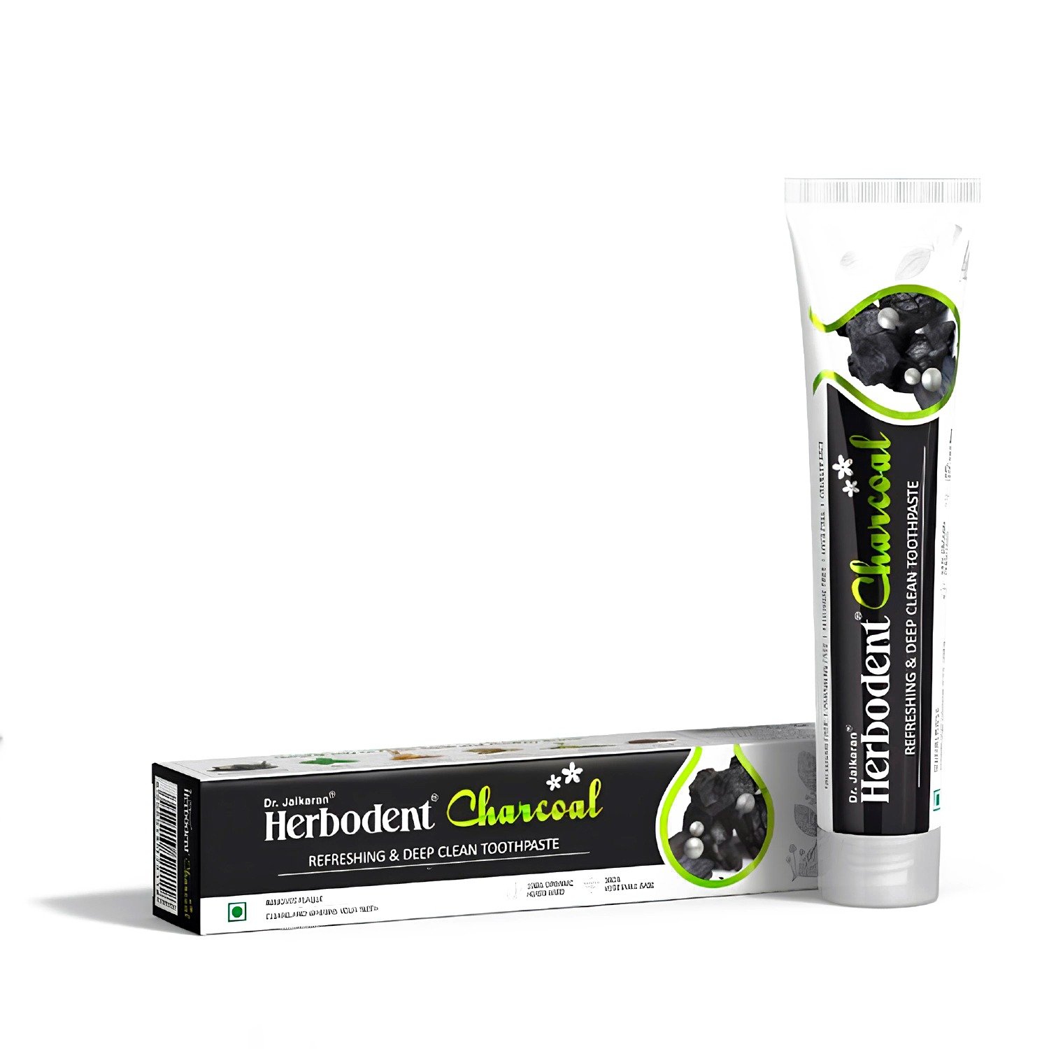 Купить Зубная паста Хербодент Чаркоул (Активированный уголь), Dr. Jaikaran, 100 гр в интернет-магазине #store#