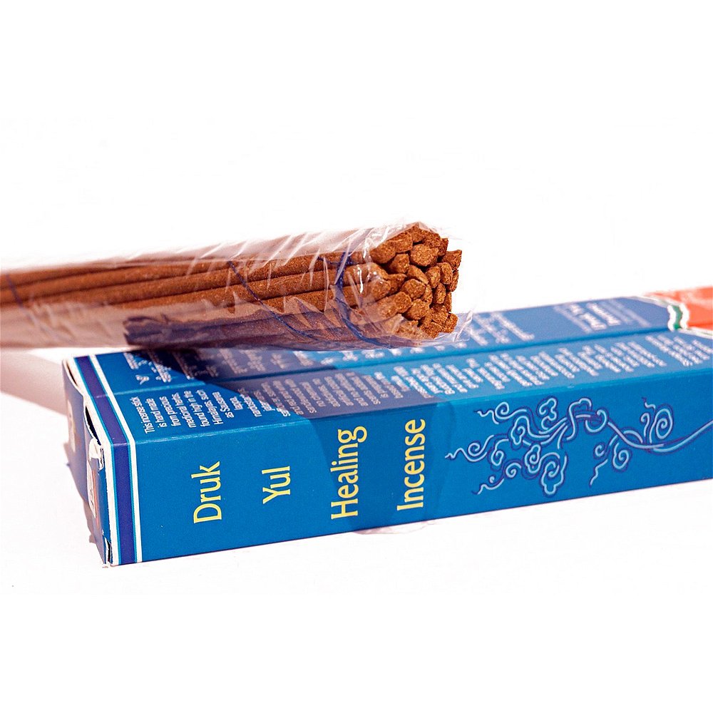 Druk Yul Healing Incense, 30 палочек по 21 см, 30, Сандал, шафран, эвкалипт