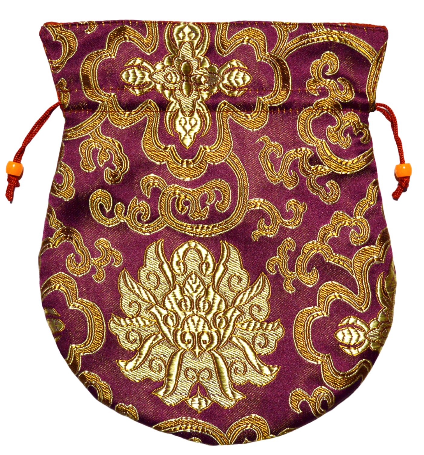 Мешочек для четок фиолетовый с орнаментом, 17 x 20 см. 