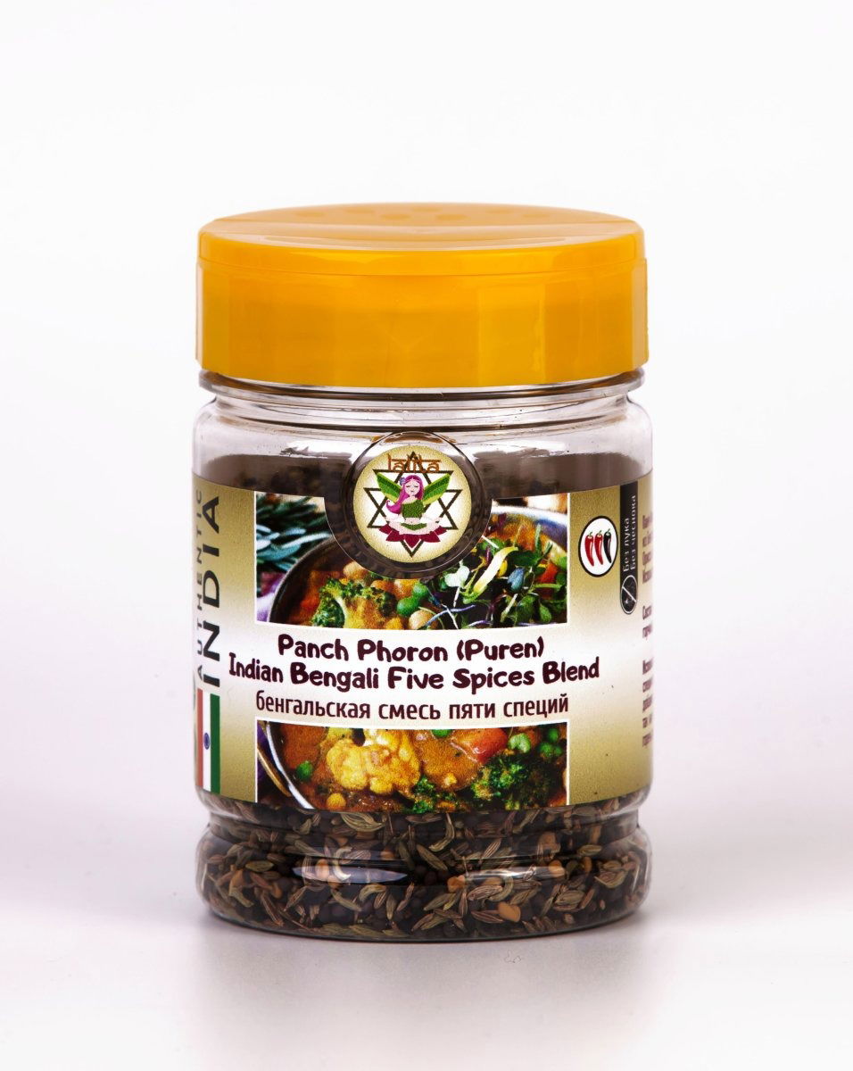 Бенгальская смесь пяти специй «Panch Phoron (Puren) Indian Bengali Five Spices Blend», 100 г