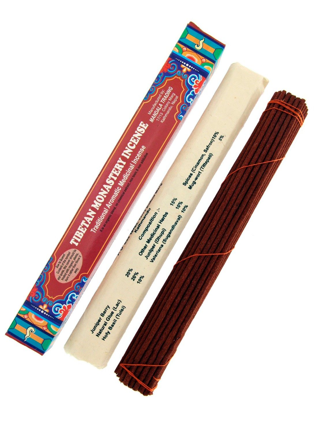 Благовоние Tibetan Monastery Incense, 30 палочек 25,5 см. 
