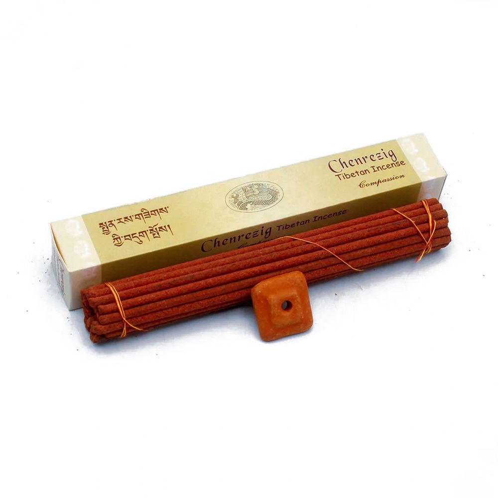 Благовоние Chenrezig Tibetan Incense (Ченрези), 32 палочки по 19 см, 32, Ченрези