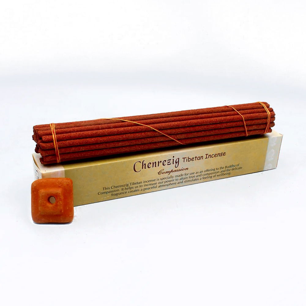 Благовоние Chenrezig Tibetan Incense (Ченрези), 32 палочки по 19 см, 32, Ченрези