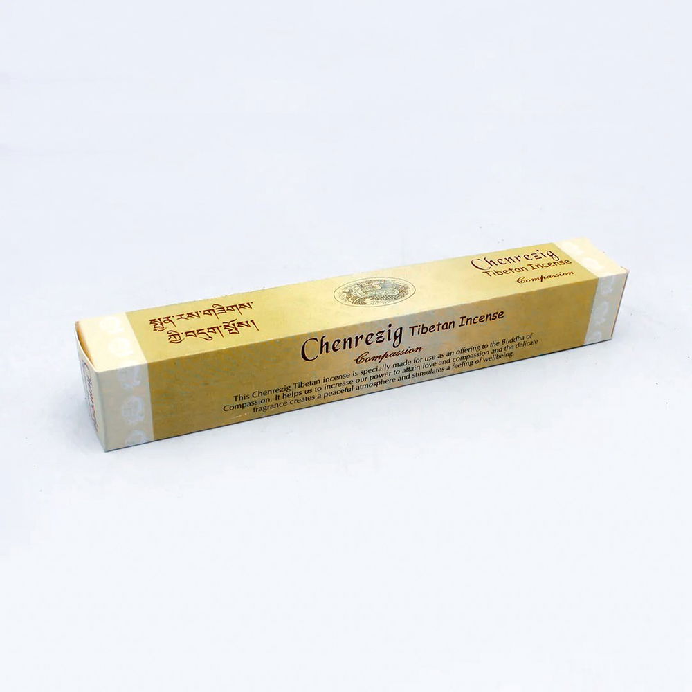 Благовоние Chenrezig Tibetan Incense (Ченрези), 32 палочки по 19 см, 32, Ченрези