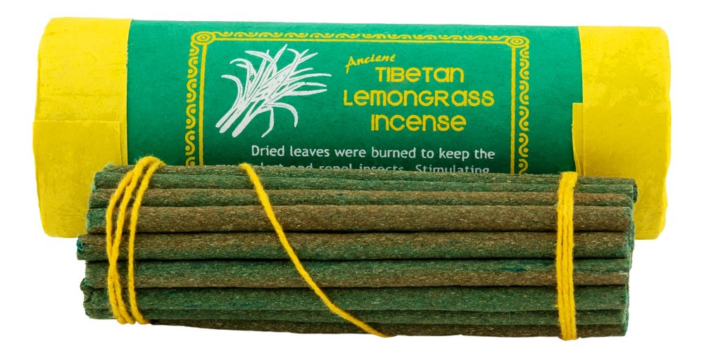 Благовоние Tibetan Lemongrass Incense / лемонграсс, 30 палочек по 11 см, 30, Лемонграсс