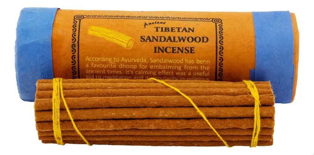 Благовоние Tibetan Sandalwood Incense / сандал, 27 палочек по 11 см, 30, Сандал