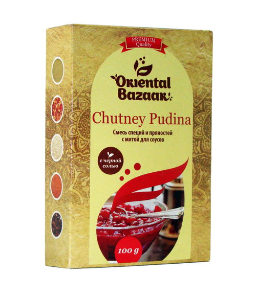 Смесь специй и пряностей с мятой для соусов Chutney Pudina