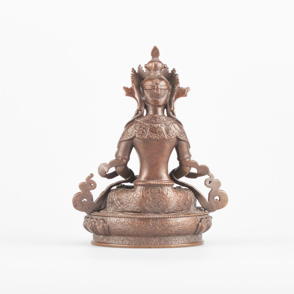 Buddha Amitayus aka Tsepame — finely carved 10 cm statue from Kham