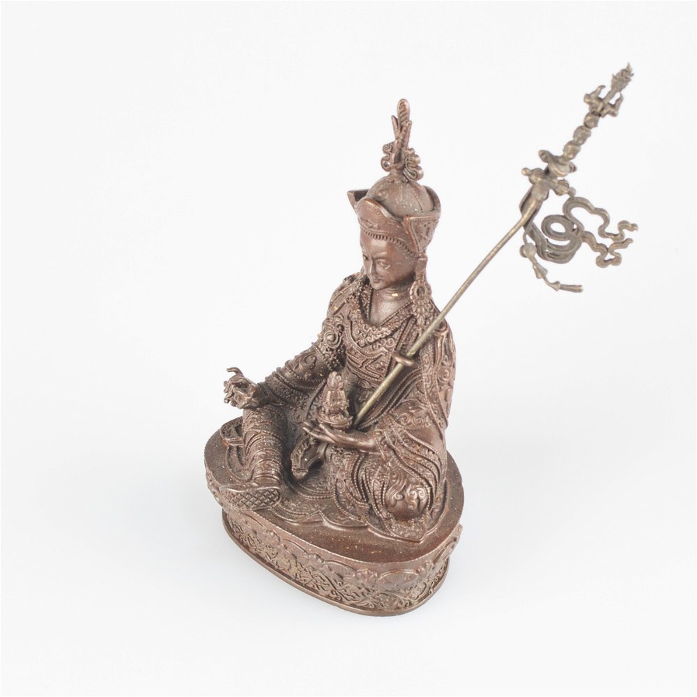 Padmasambhava (Guru Rinpoche) — finely carved 7 cm statue from Kham