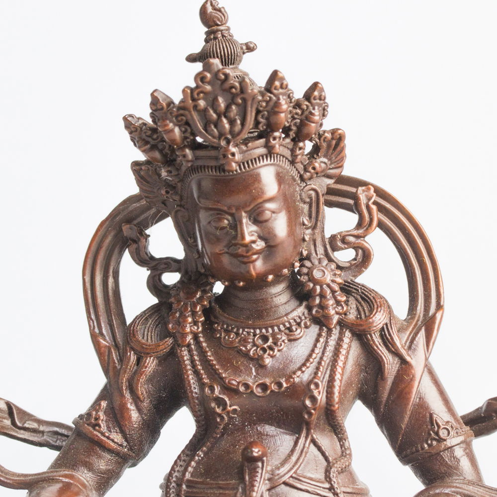 Jambhala aka Dzambhala, the God of Wealth — finely carved 10 cm statue from Kham