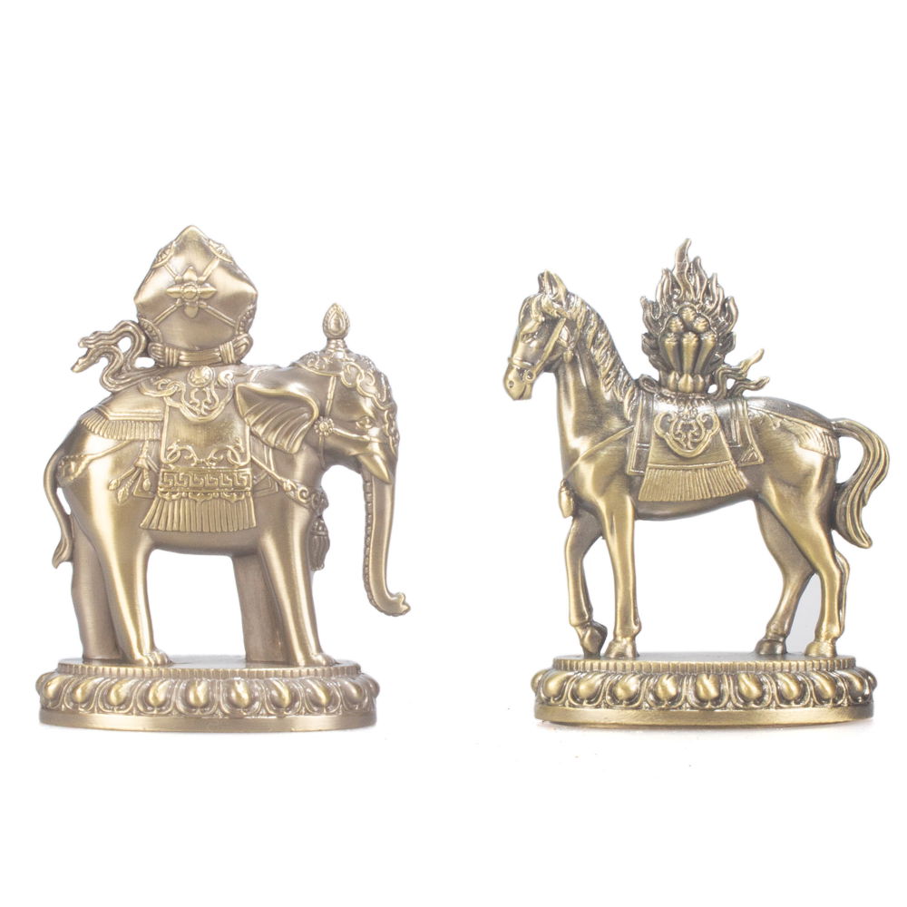 Seven Treasures of Chakravartin, Figurines for Buddhist altar — 8.5 cm