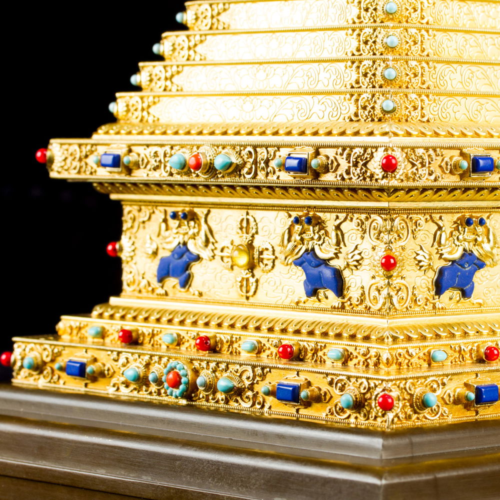 Buddhist Enlightenment Stupa — 36 cm