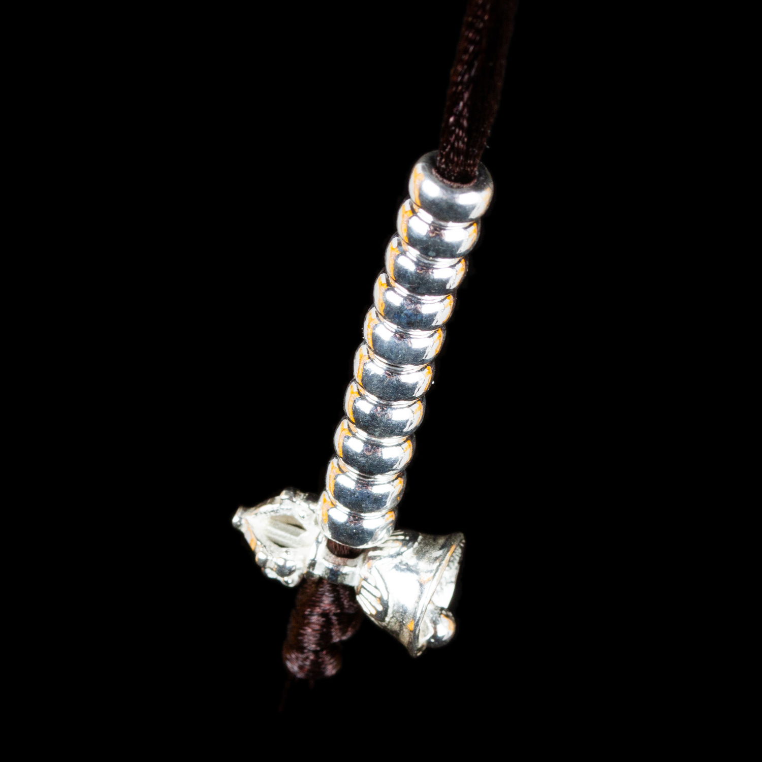 Elegant Silver mala counter, small size — 4.5 mm., 30,5 х 39,5 см