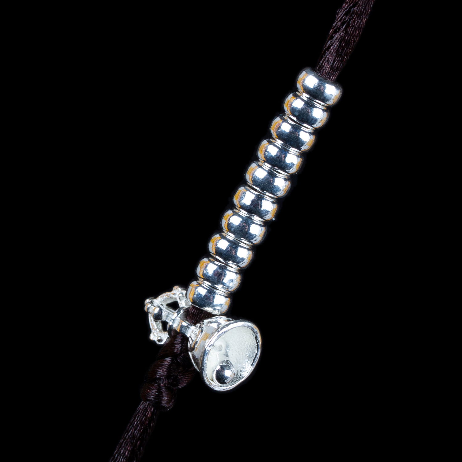 Elegant Silver mala counter, small size — 4.5 mm., 30,5 х 39,5 см