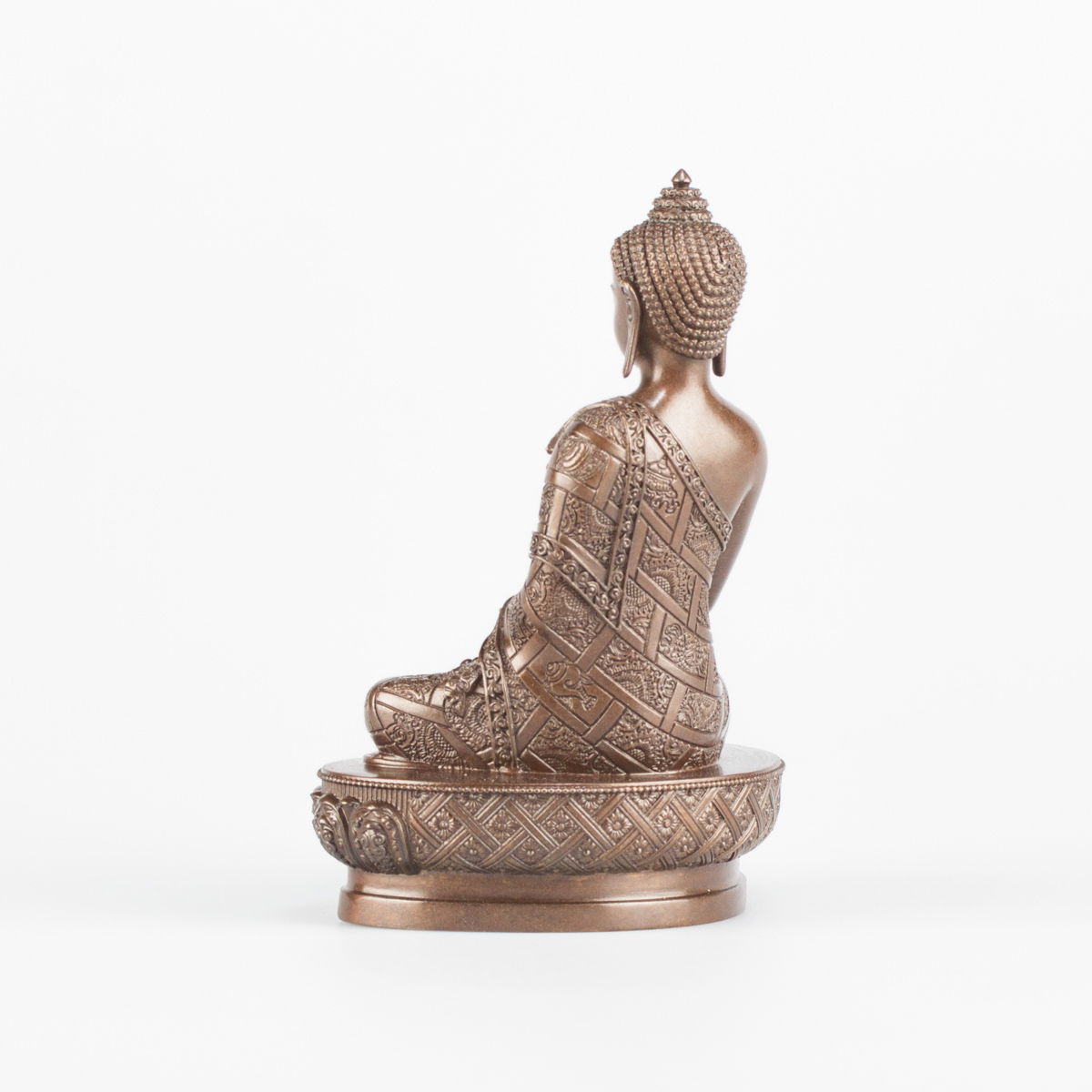 Statue of Medicine Buddha aka Menla ("the Healer God") or Bhaisajyaguru, small size — 10.5 cm, fine carving, Small
