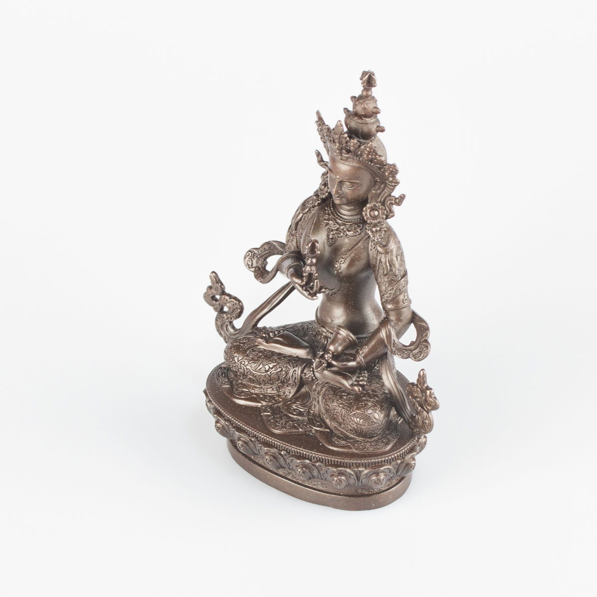 Statue of Vajrasattva or Dorje Sempa (“Dorsem” in brief), small size — 10.5 cm, fine carving, Small