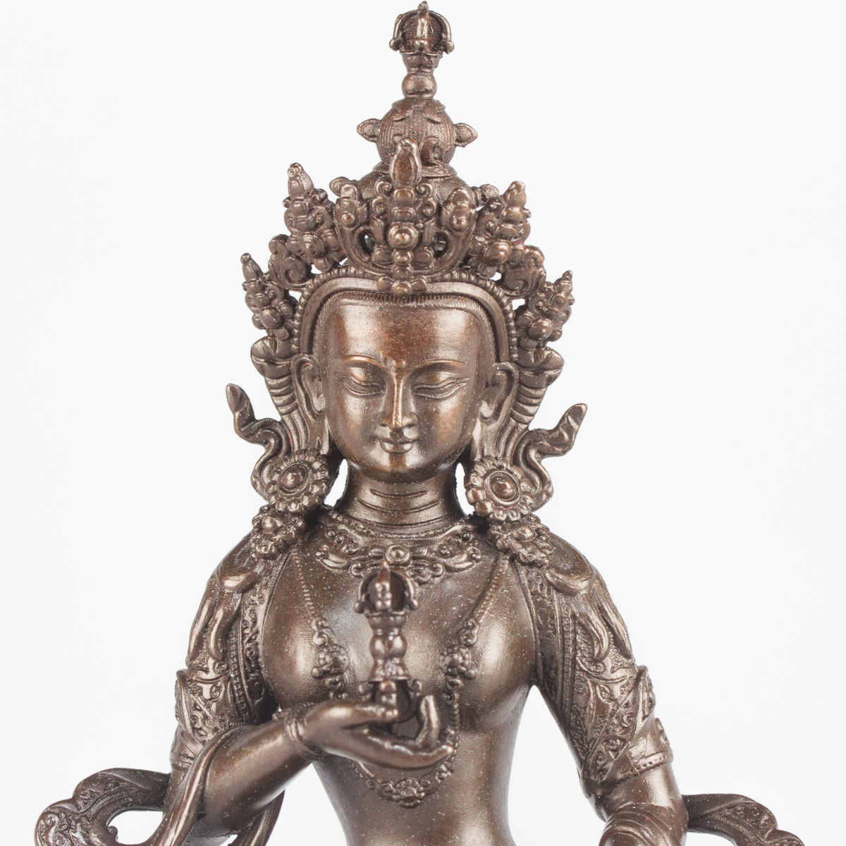 Statue of Vajrasattva or Dorje Sempa (“Dorsem” in brief), small size — 10.5 cm, fine carving, Small