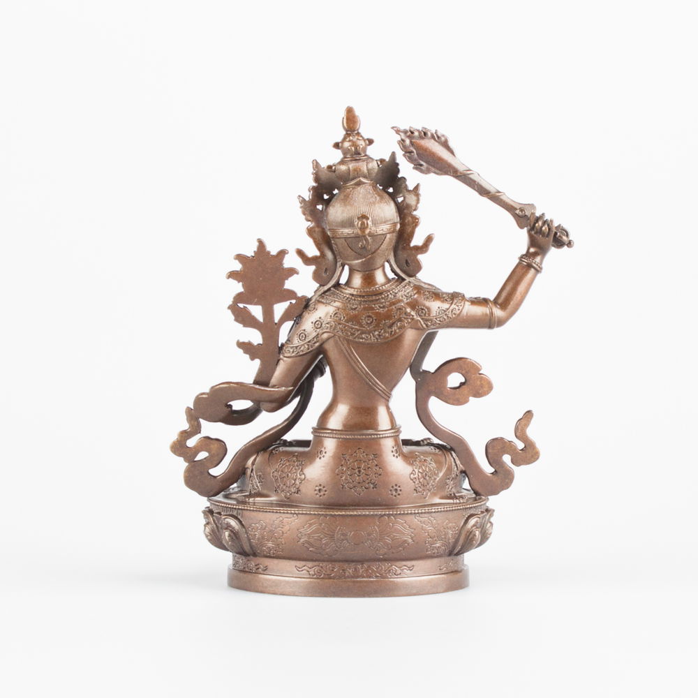 Statue of Manjushree (aka Jampel), a bodhisattva of wisdom, small size — 10.5 cm, fine carving